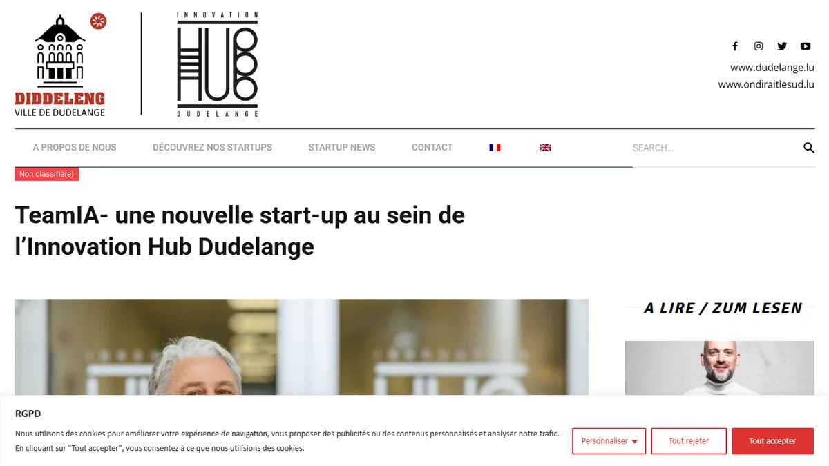 Illustration : Visua, une nouvelle start-up au sein de l’Innovation Hub Dudelange