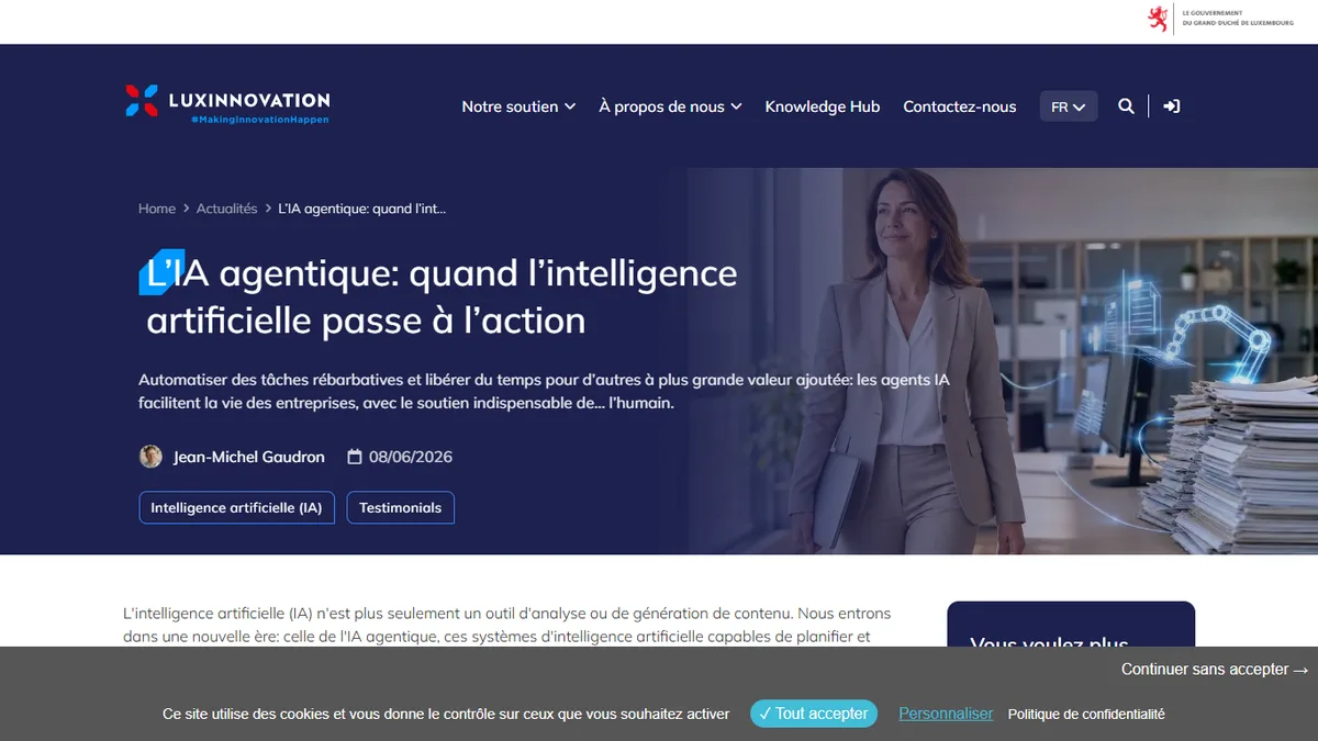 Illustration : L’IA agentique : quand l’intelligence artificielle passe à l’action