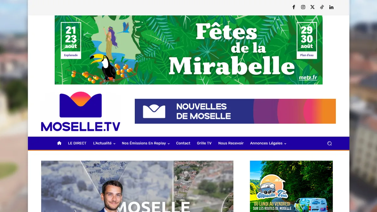 Illustration : Moselle Info : interview TV de Christian Michel