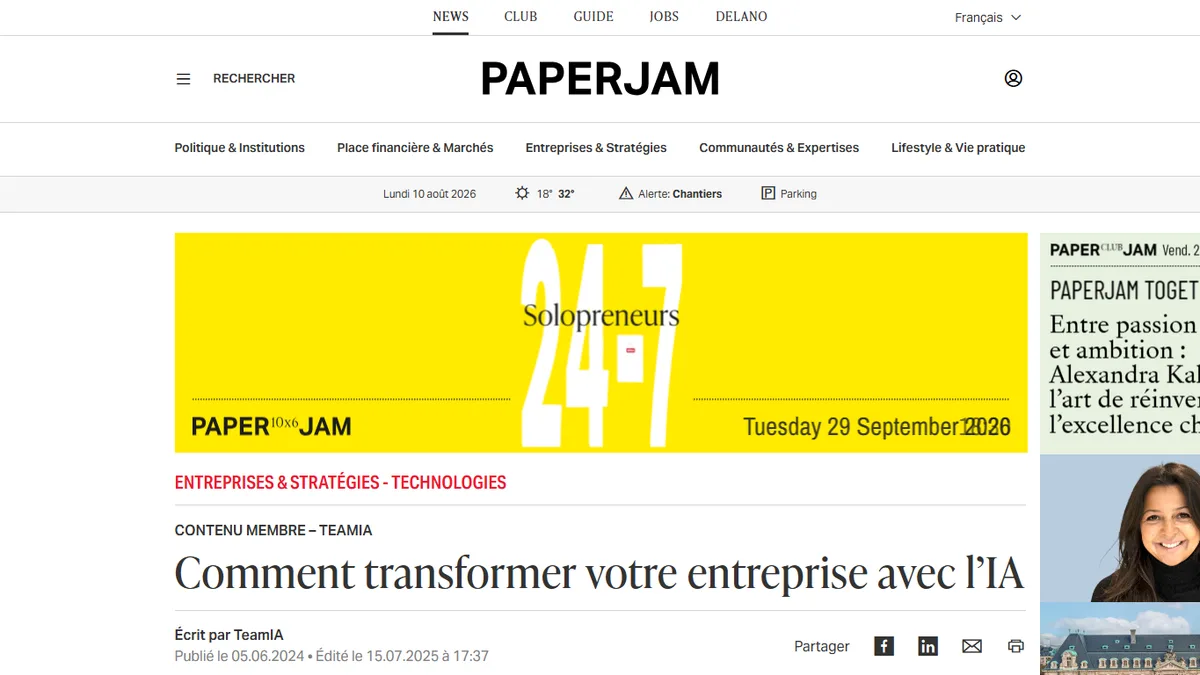 Illustration : Comment transformer votre entreprise avec l’IA