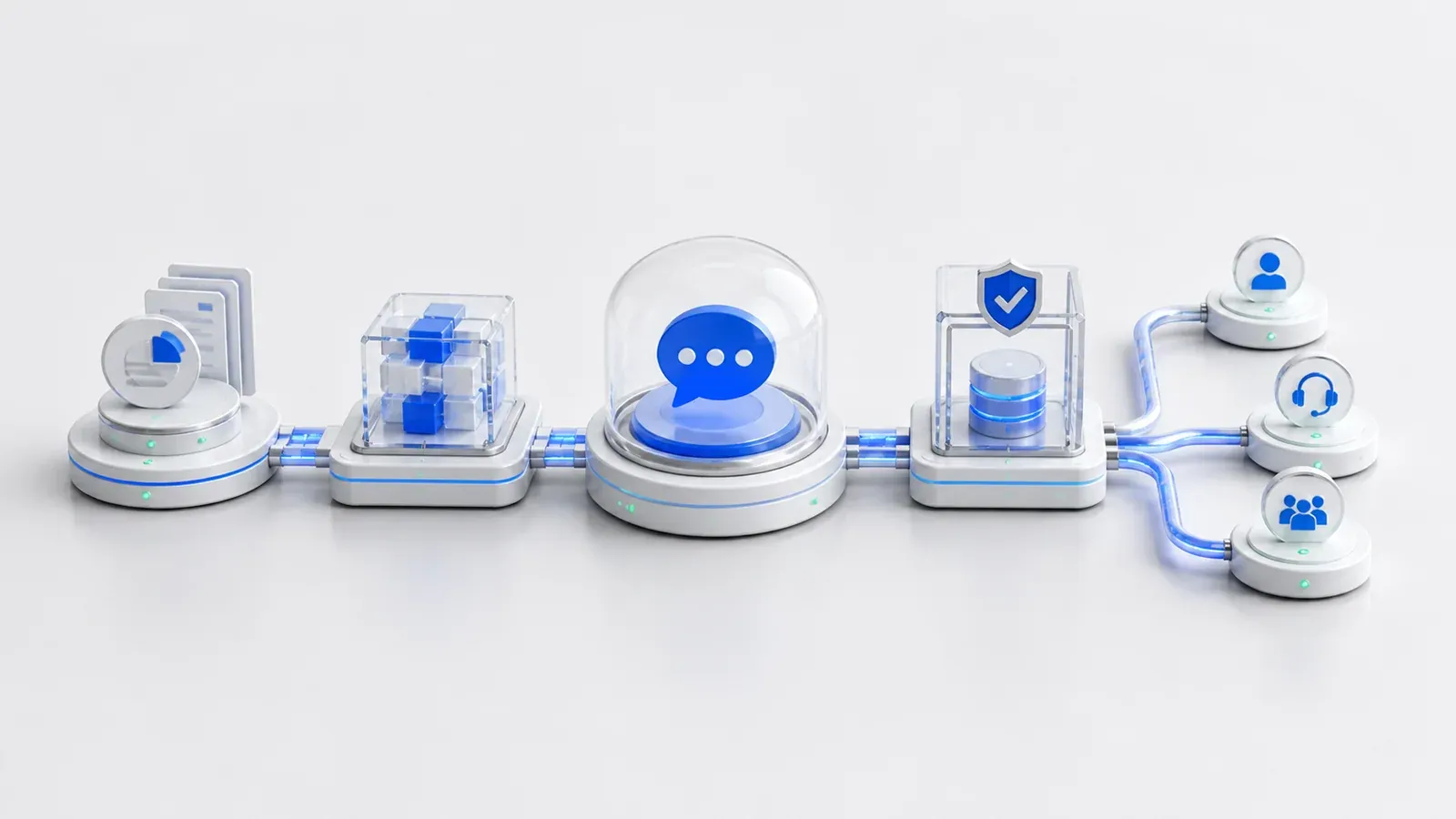 Illustration : Assistant conversationnel entreprise 24 7